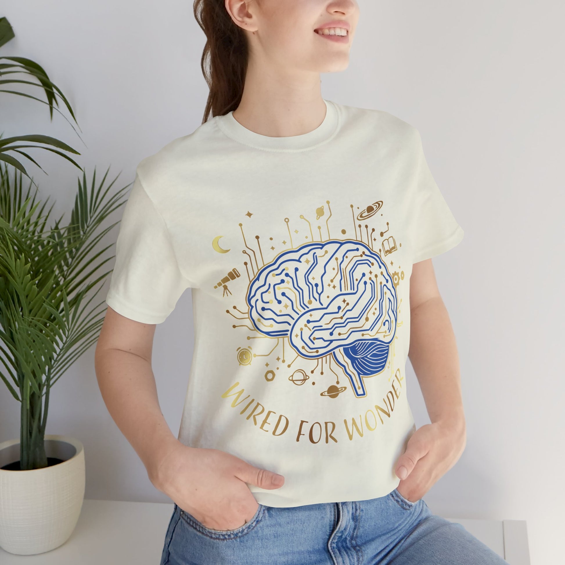 Wired for Wonder Brain Tee Science & Curiosity Graphic T-Shirt - You're My Kind of Weird