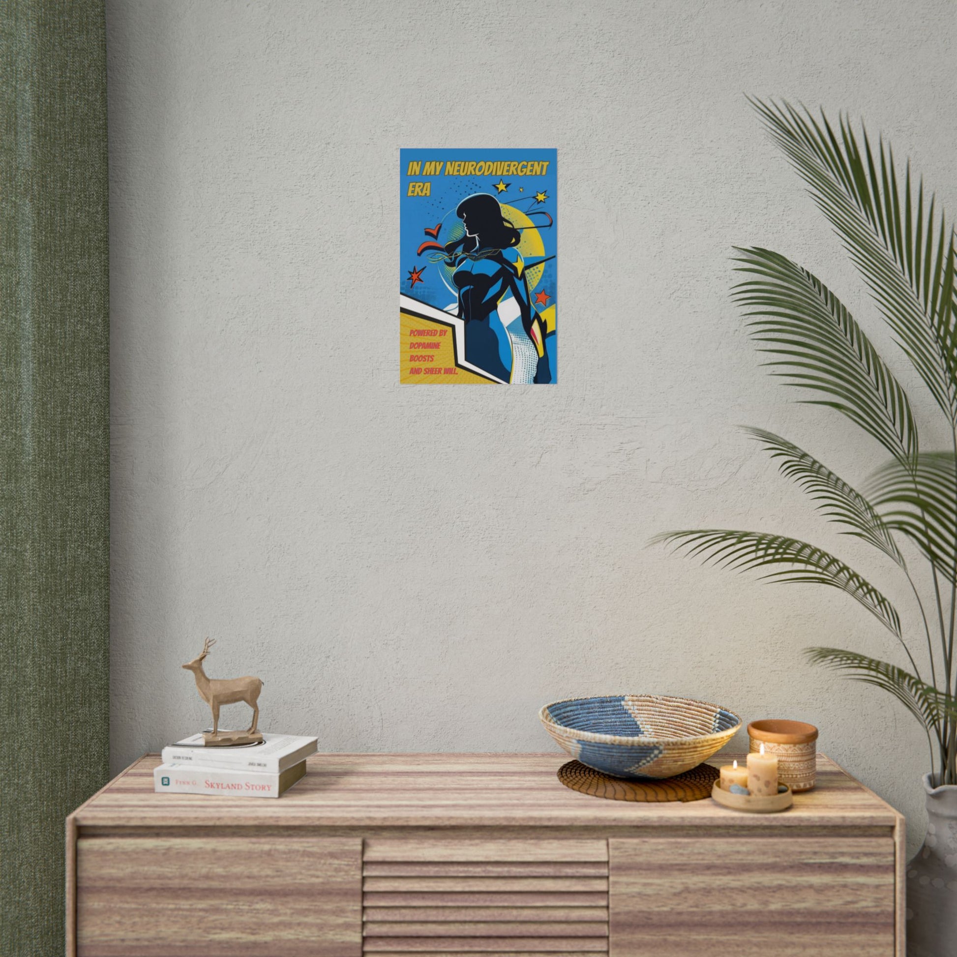 In My Neurodivergent Era Poster – ADHD Superhero Retro Comic Art Print - You're My Kind of Weird