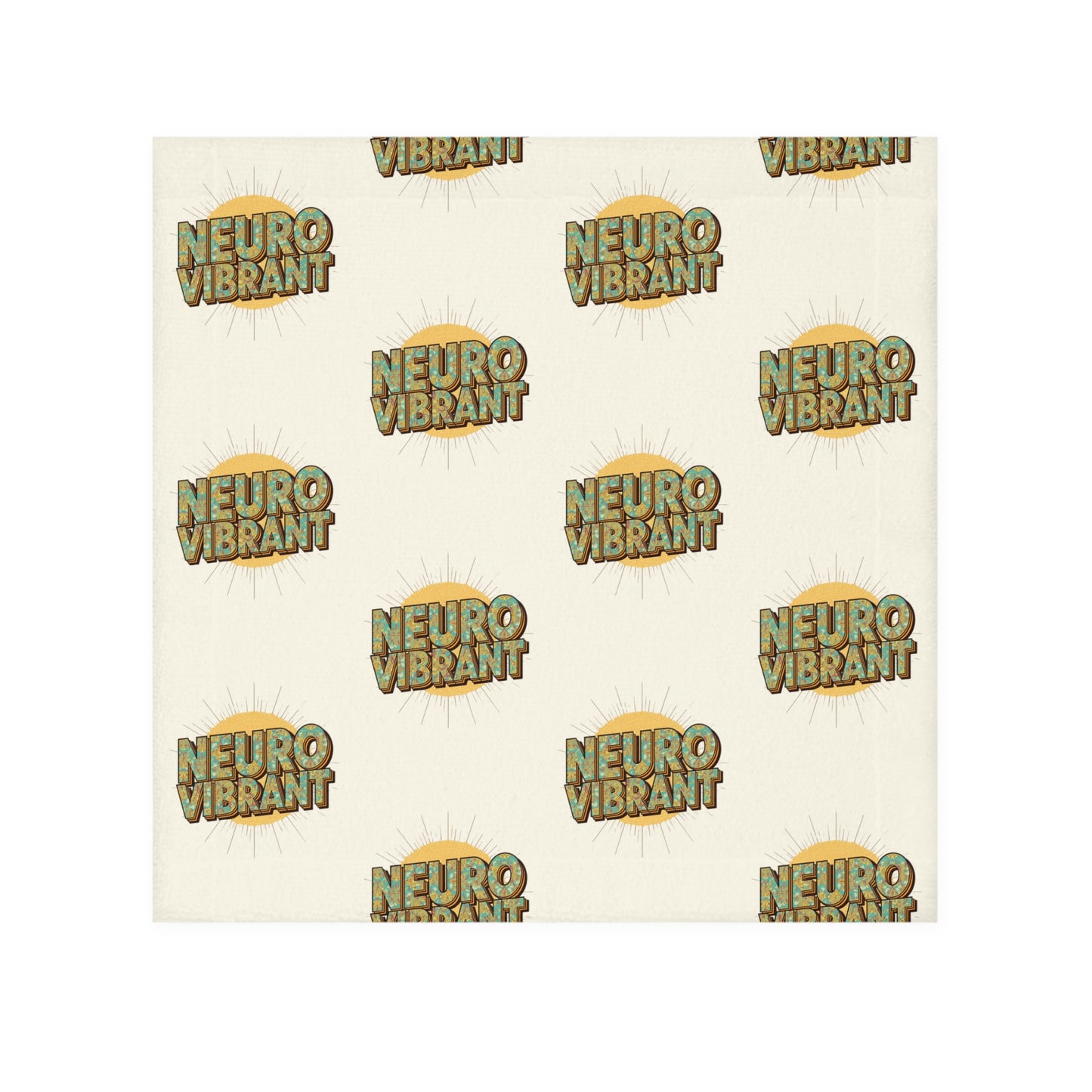 NeuroVibrant Face Towel — Soft Printed Facial Washcloth - You're My Kind of Weird