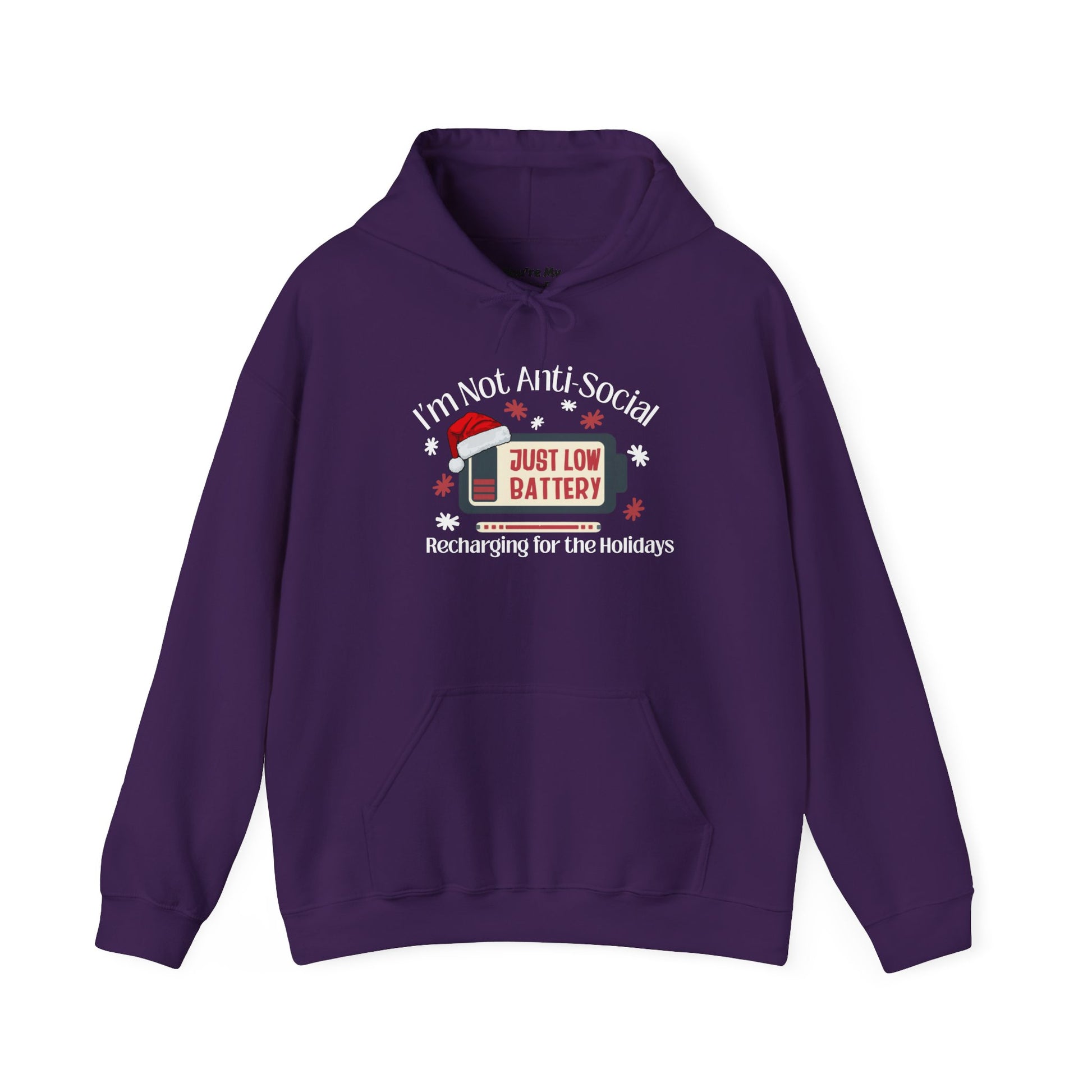 Low Social Battery Anti - Social Hoodie, Cozy Sweatshirt for Introverts - You're My Kind of Weird