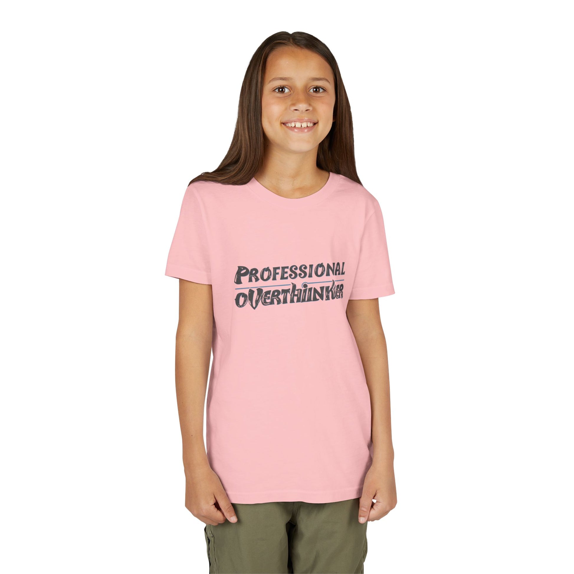 Professional Overthinker Kids T-Shirt – Soft Youth Tee for Creative Thinkers - You're My Kind of Weird