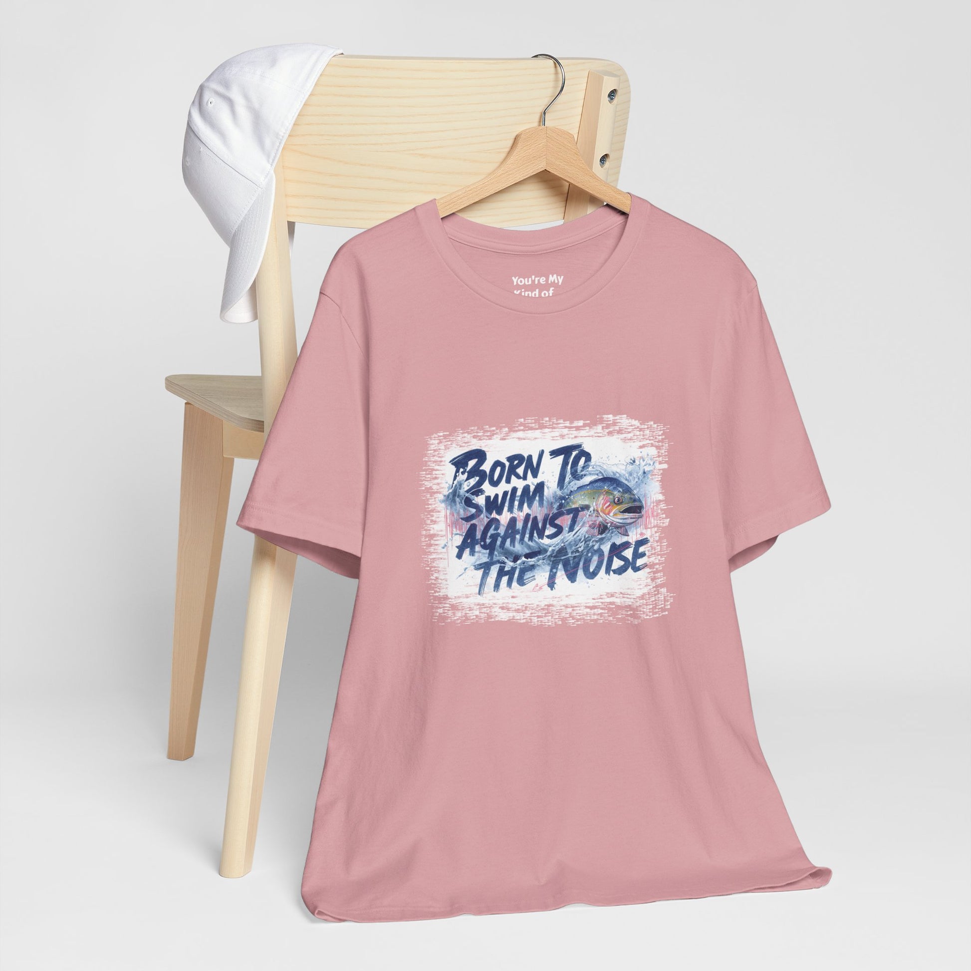 Born to Swim Against the Noise Shirt | Mindful Gift for Creatives & Deep Thinkers - You're My Kind of Weird