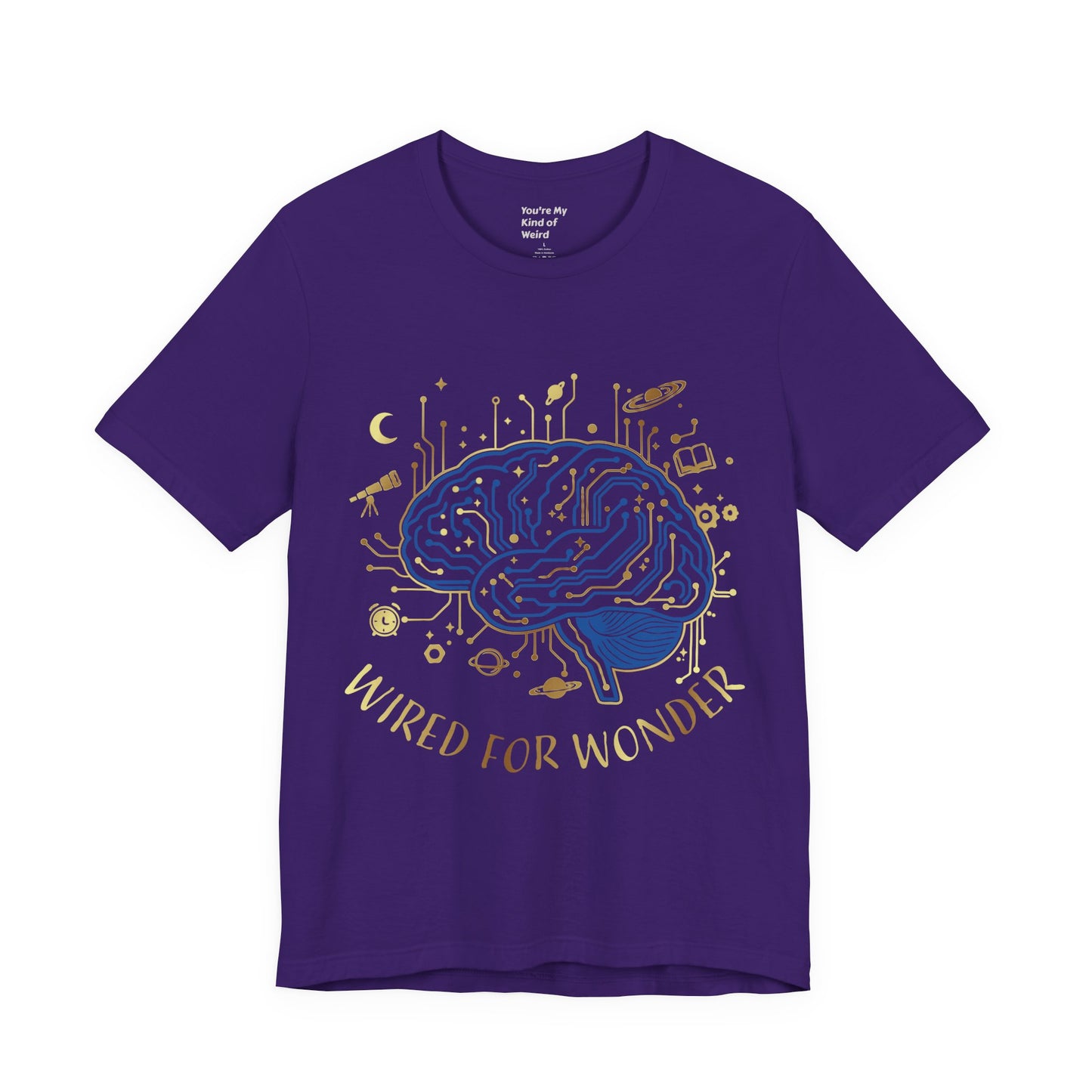 Wired for Wonder Brain Tee Science & Curiosity Graphic T-Shirt - You're My Kind of Weird