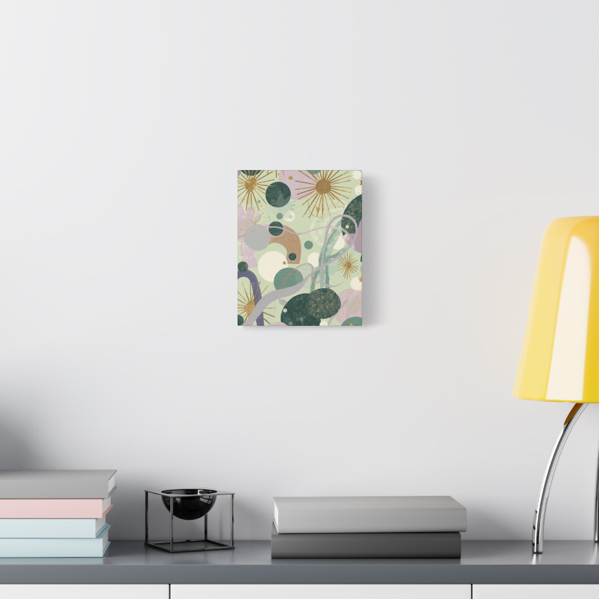Dopamine Abstract Celestial Shapes Matte Canvas - You're My Kind of Weird