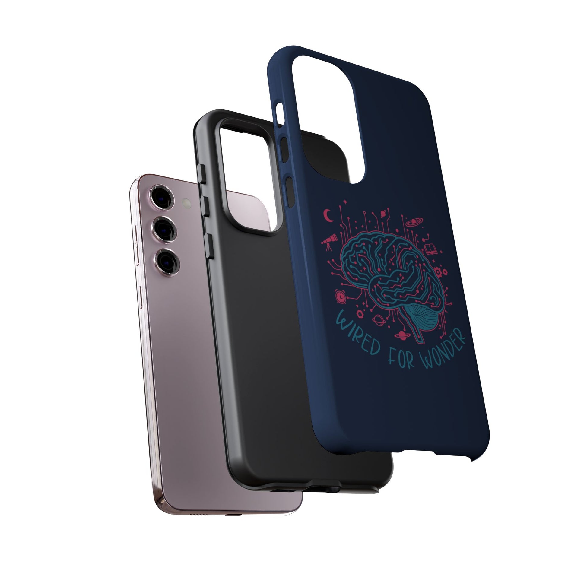 "Wired for Wonder" Brain Tech Design Samsung Galaxy Phone Case - You're My Kind of Weird