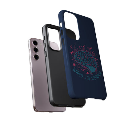 "Wired for Wonder" Brain Tech Design Samsung Galaxy Phone Case - You're My Kind of Weird