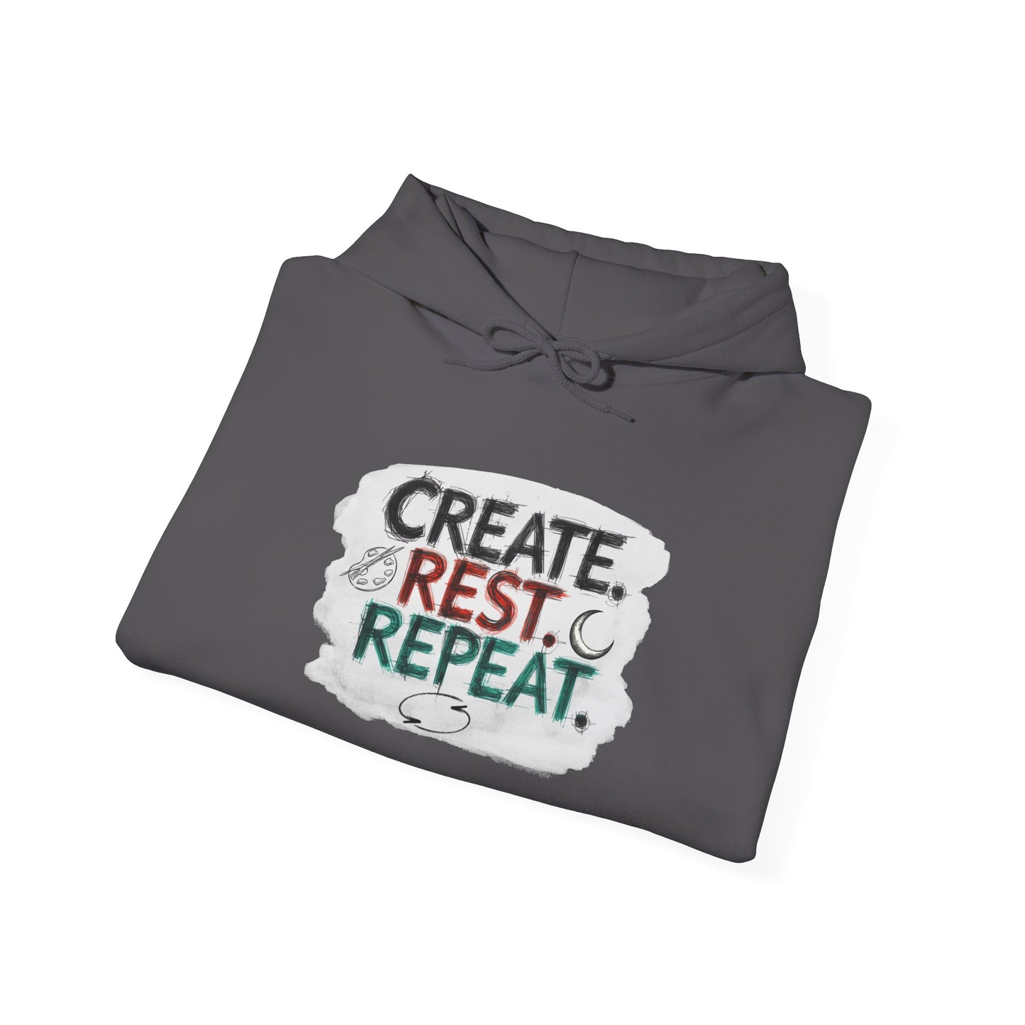 Create. Rest. Repeat. Hoodie | Cozy Kwanzaa & Mindful Sweatshirt - You're My Kind of Weird