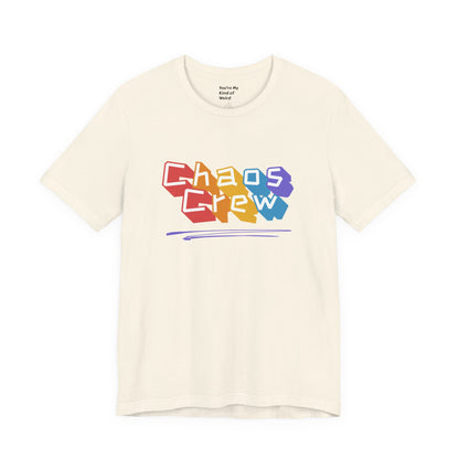 Chaos Crew Tee — Colorful Retro Graffiti Graphic T-Shirt - You're My Kind of Weird