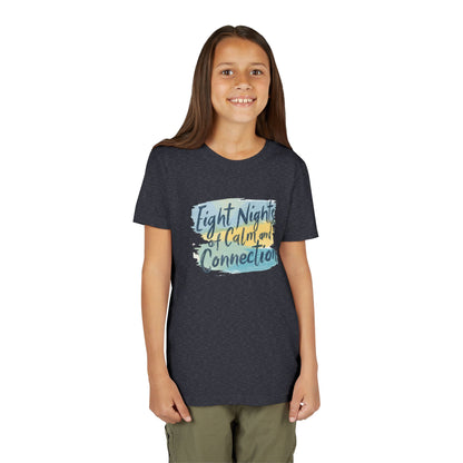 Eight Nights of Calm and Connection Kids Hanukkah Shirt | Mindful Holiday Tee for Children | Soft Youth Hanukkah Gift - You're My Kind of Weird