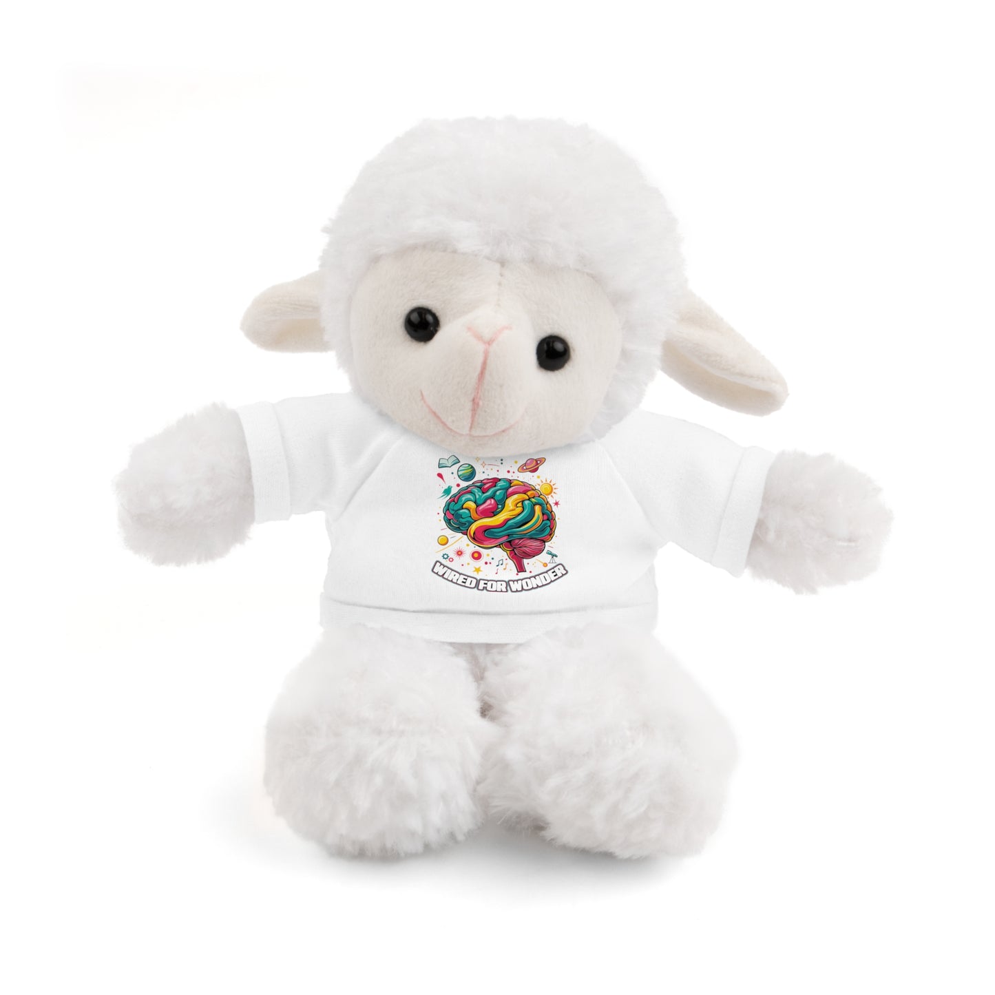 Plush Animals with Colorful Wired for Wonder shirt - You're My Kind of Weird