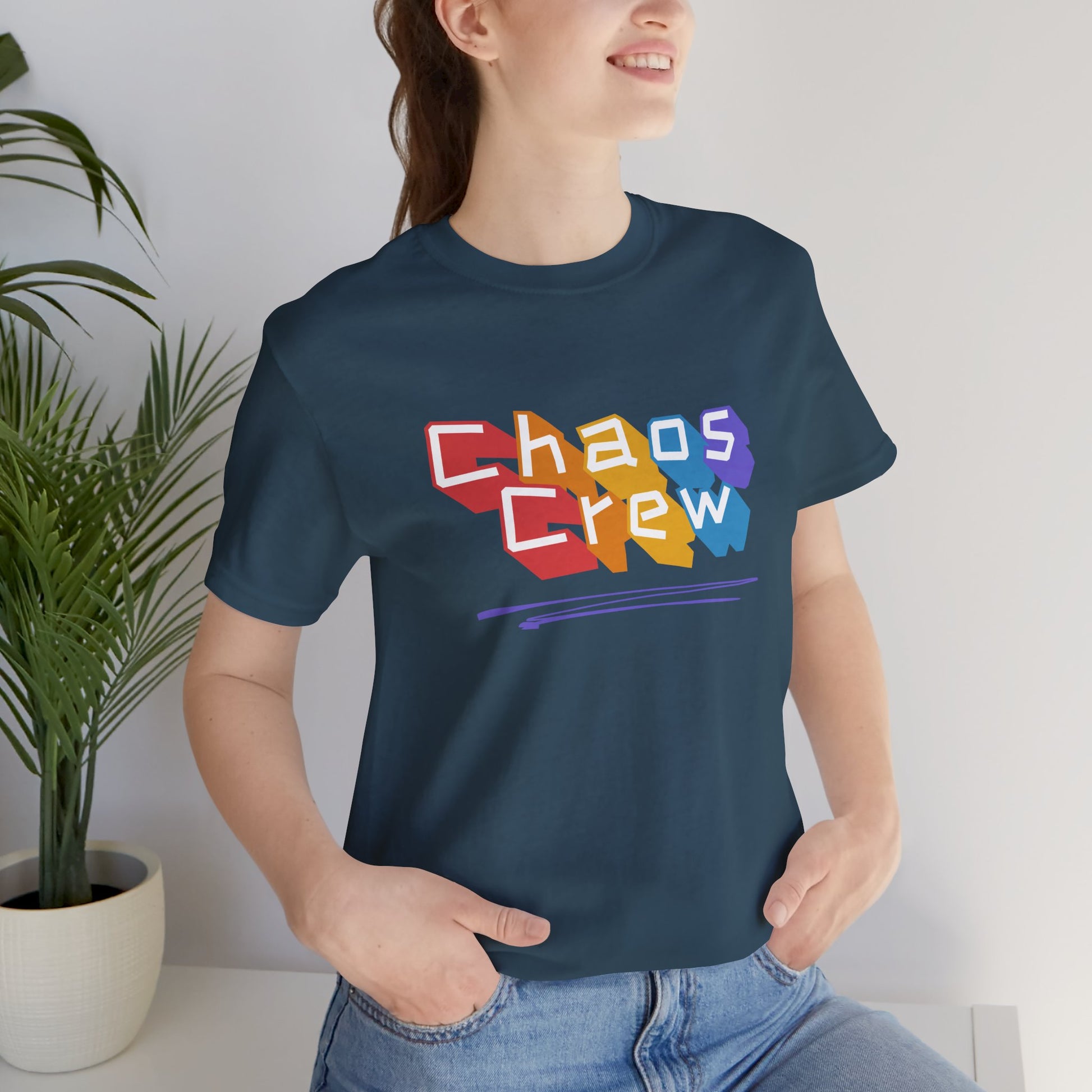 Chaos Crew Tee — Colorful Retro Graffiti Graphic T-Shirt - You're My Kind of Weird