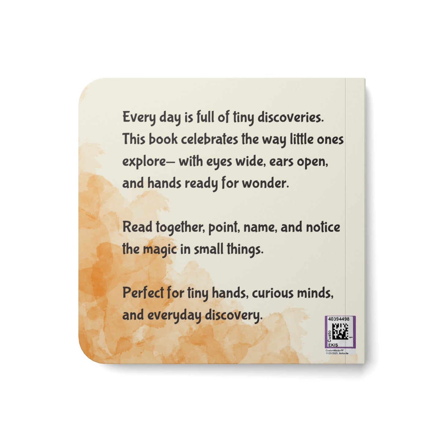 Personalized Baby Board Book "Wired for Wonder: Hello, Senses" A First Sensory Book - You're My Kind of Weird