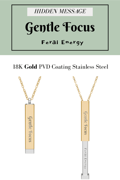 Hidden Message Necklace, Sliding Bar Necklace - You're My Kind of Weird