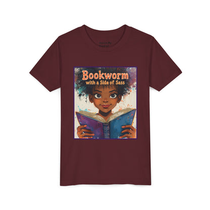Kids Bookworm Sass Tee, Fun T-Shirt for Young Readers, Gift for Book Lovers, Back to School Apparel, Cute Kid's Graphic Tee