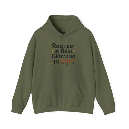 Rooted in Rest, Growing in Light Hoodie | Cozy Kwanzaa Sweatshirt - You're My Kind of Weird