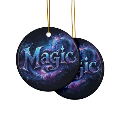 Neuroverse “Magic” Ornament – Cosmic Holiday Decor for Creative Souls | Ceramic Snowflake & Circle Shapes - You're My Kind of Weird