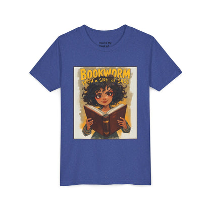 Kids Bookworm Sass Tee, Fun T-Shirt for Young Readers, Gift for Book Lovers, Back to School Apparel, Cute Kid's Graphic Tee