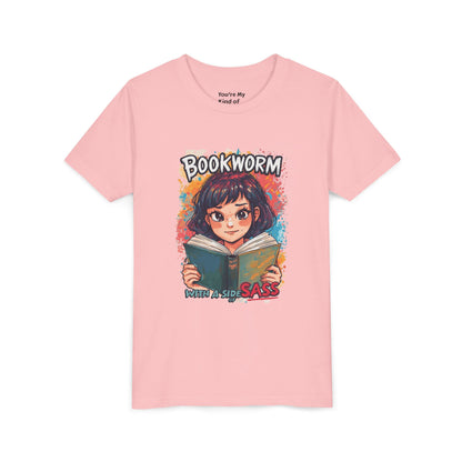 Kids Bookworm Sass Tee, Fun T-Shirt for Young Readers, Gift for Book Lovers, Back to School Apparel, Cute Kid's Graphic Tee