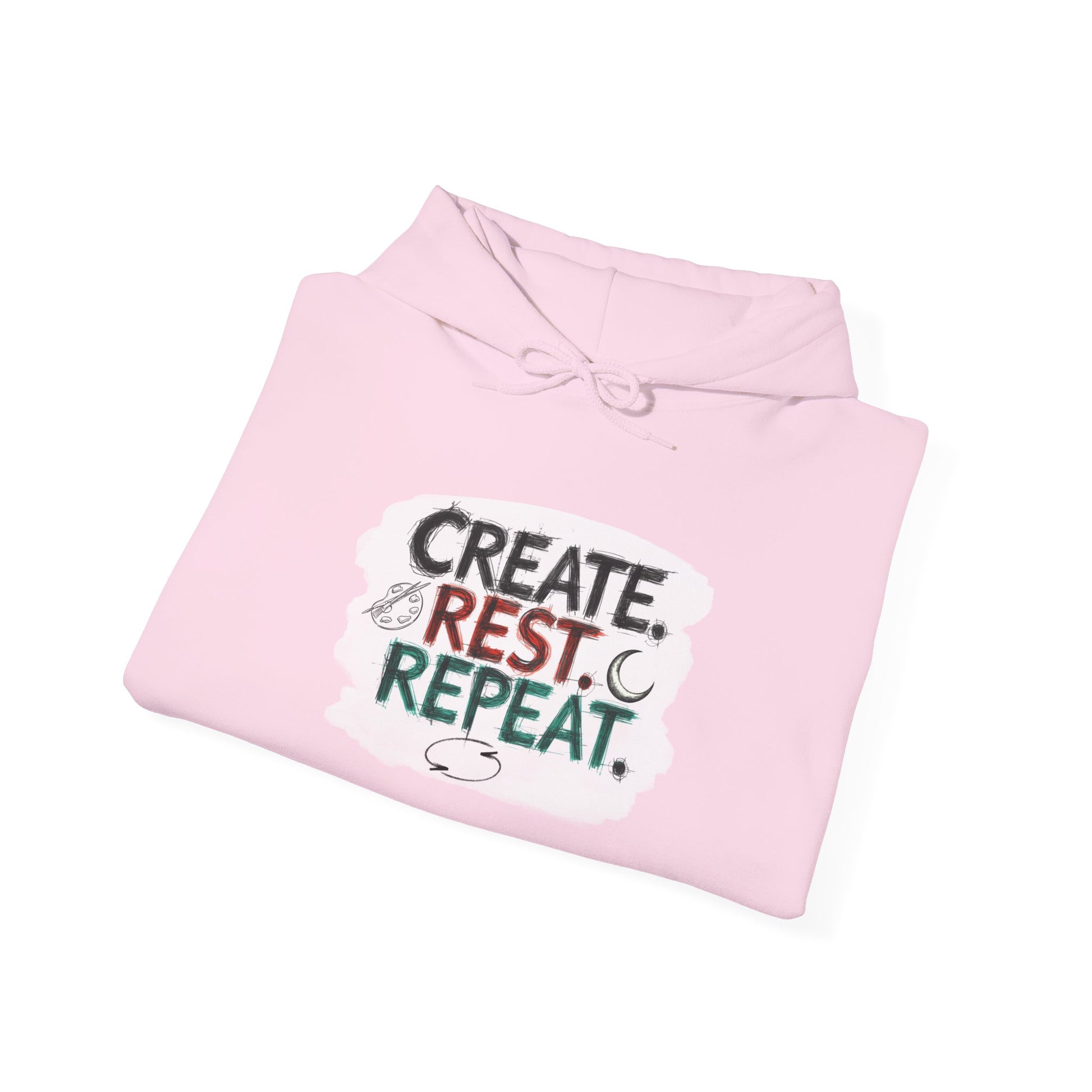 Create. Rest. Repeat. Hoodie | Cozy Kwanzaa & Mindful Sweatshirt - You're My Kind of Weird