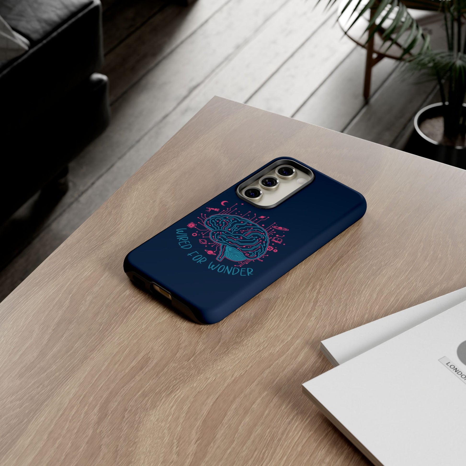 "Wired for Wonder" Brain Tech Design Samsung Galaxy Phone Case - You're My Kind of Weird