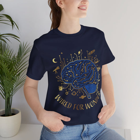 Wired for Wonder Brain Tee Science & Curiosity Graphic T-Shirt - You're My Kind of Weird