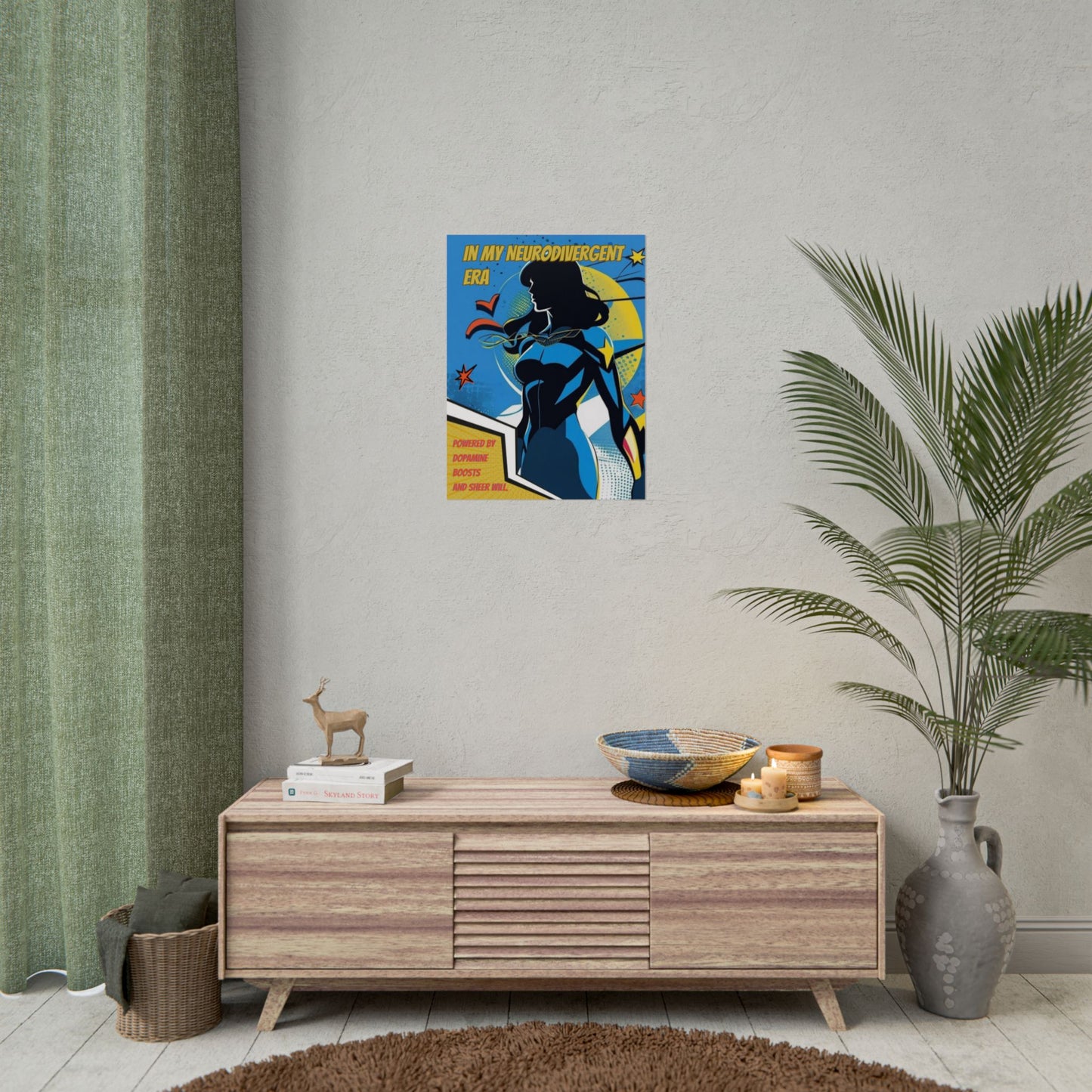 In My Neurodivergent Era Poster – ADHD Superhero Retro Comic Art Print - You're My Kind of Weird