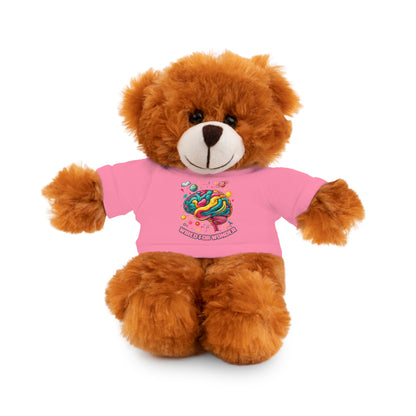 Plush Animals with Colorful Wired for Wonder shirt - You're My Kind of Weird