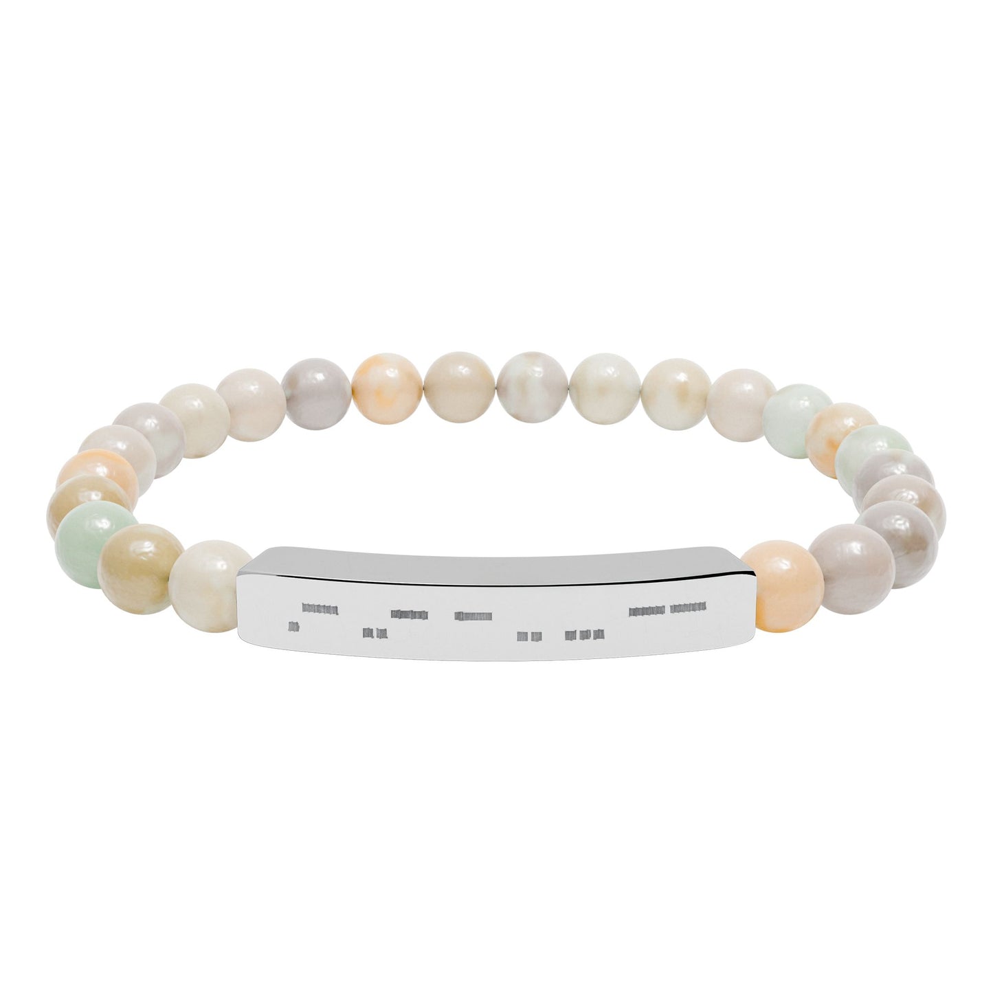 Autism Morse Code Bracelet | Minimalist Neurodiverse Jewelry | Natural Stone Beaded Bracelet - You're My Kind of Weird