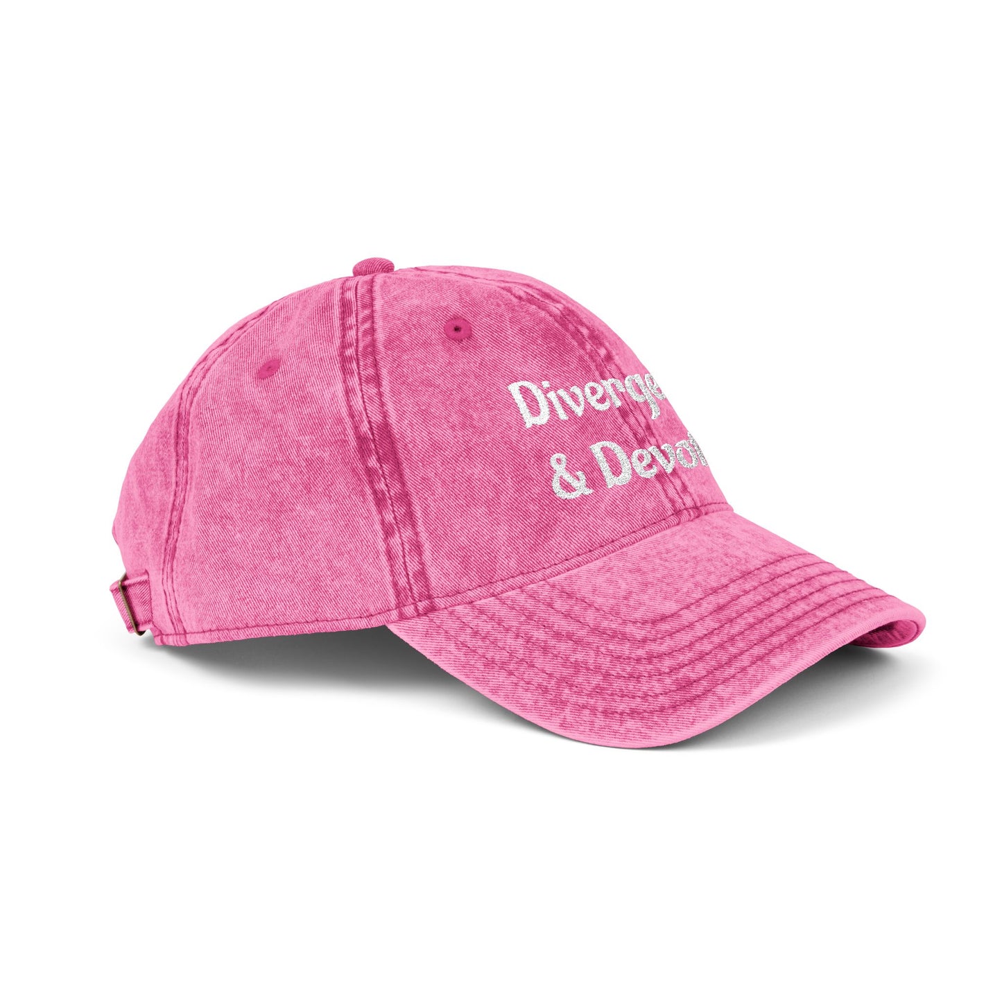 Divergent & Devoted Cap | Vintage Embroidered Hat - You're My Kind of Weird