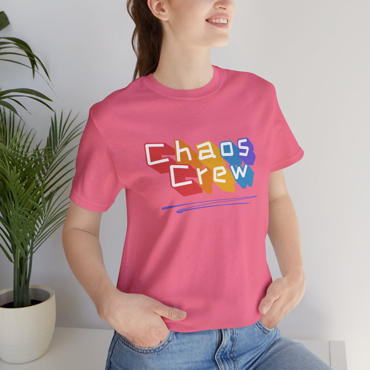 Chaos Crew Tee — Colorful Retro Graffiti Graphic T-Shirt - You're My Kind of Weird