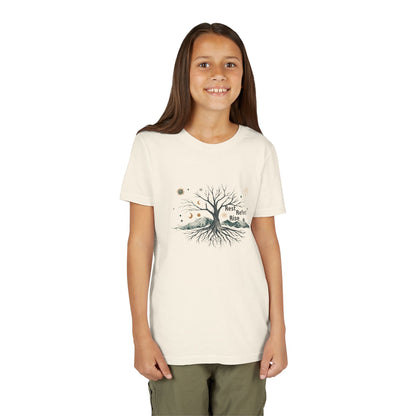 Rest. Reflect. Rise. Kids Solstice Shirt | Mindful Winter Tee for Children | Positive Message Youth T-Shirt - You're My Kind of Weird