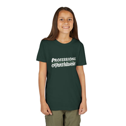 Professional Overthinker Kids T-Shirt – Soft Youth Tee for Creative Thinkers - You're My Kind of Weird