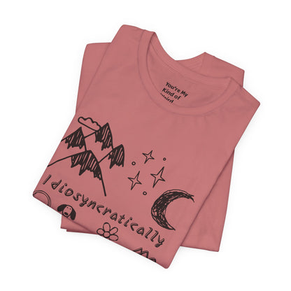 Customized Idiosyncratically Me doodle collage tee - You're My Kind of Weird