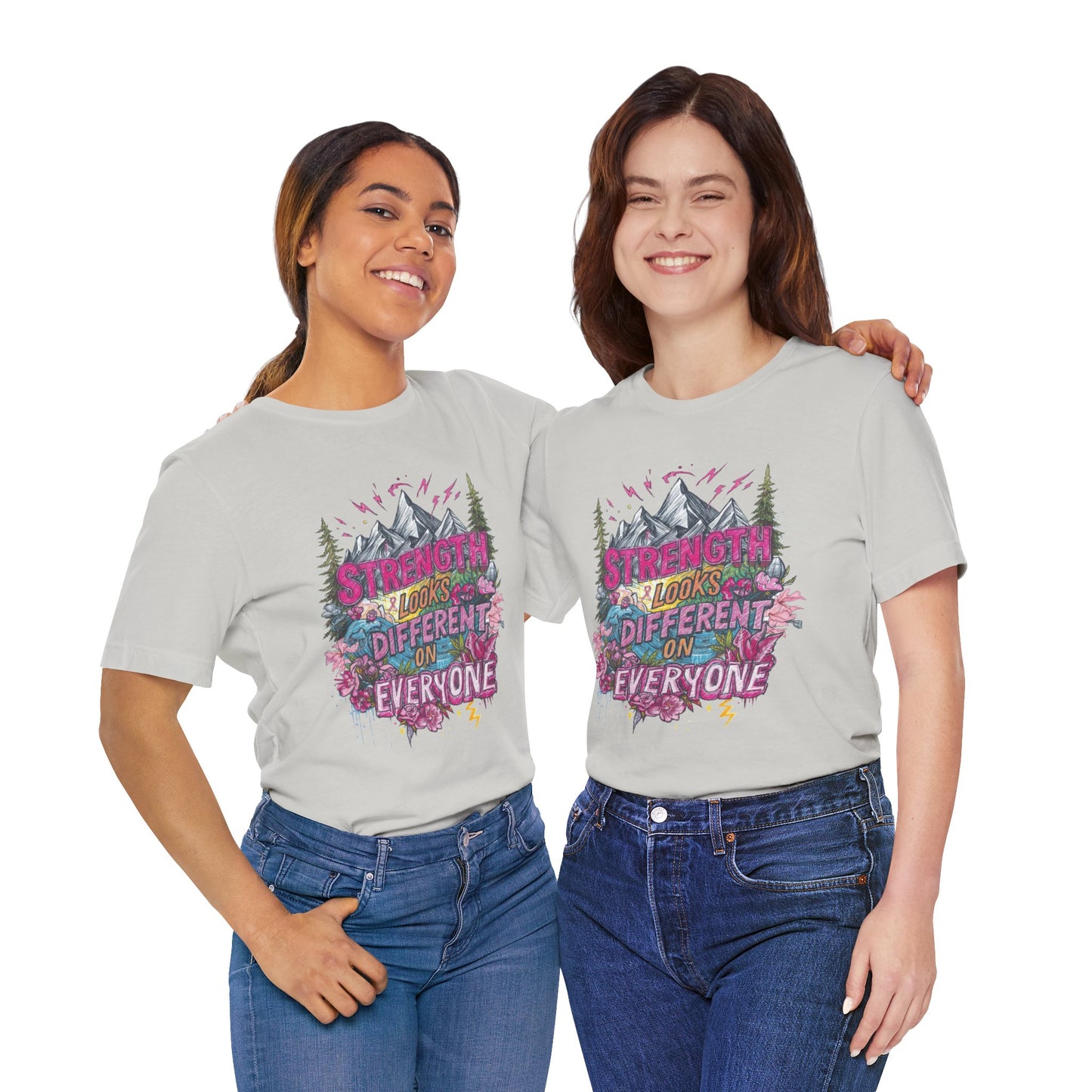 Strength Looks Different Mountainscape Unisex Shirt - You're My Kind of Weird T-Shirt