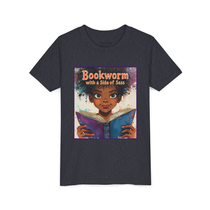 Kids Bookworm Sass Tee, Fun T-Shirt for Young Readers, Gift for Book Lovers, Back to School Apparel, Cute Kid's Graphic Tee