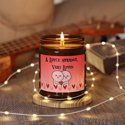 A Little Strange, Very Loved Candle | Soy Candle in Amber Jar - You're My Kind of Weird