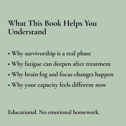 Life After Cancer Survivorship Guide | Identity Shift, Fatigue, Brain Fog Support - You're My Kind of Weird