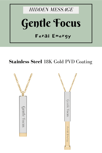 Hidden Message Necklace, Sliding Bar Necklace - You're My Kind of Weird