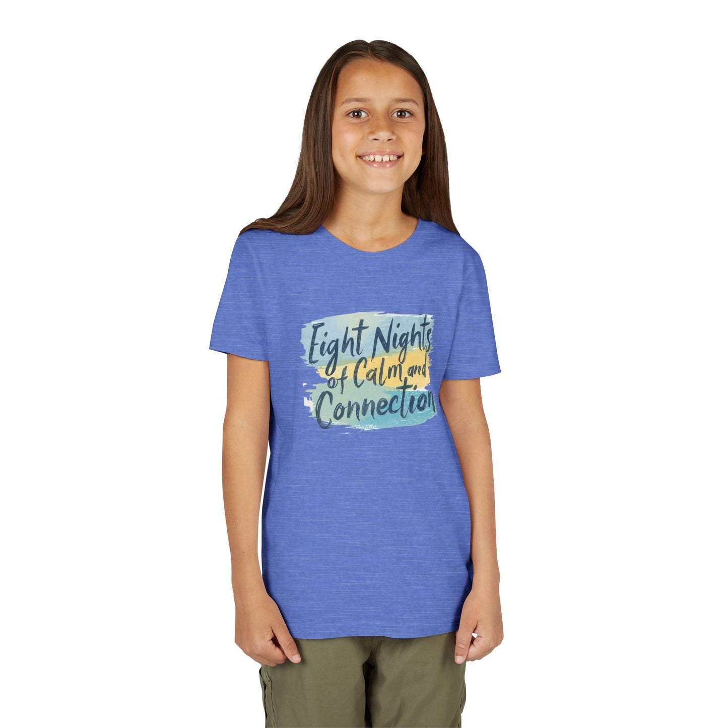 Eight Nights of Calm and Connection Kids Hanukkah Shirt | Mindful Holiday Tee for Children | Soft Youth Hanukkah Gift - You're My Kind of Weird