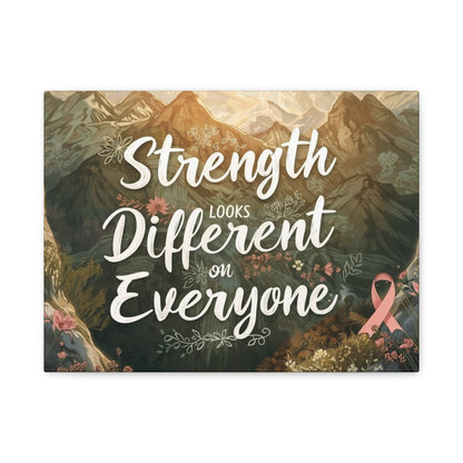 Strength Looks Different on Everyone Canvas Art Print, Motivational Wall Decor - You're My Kind of Weird Canvas