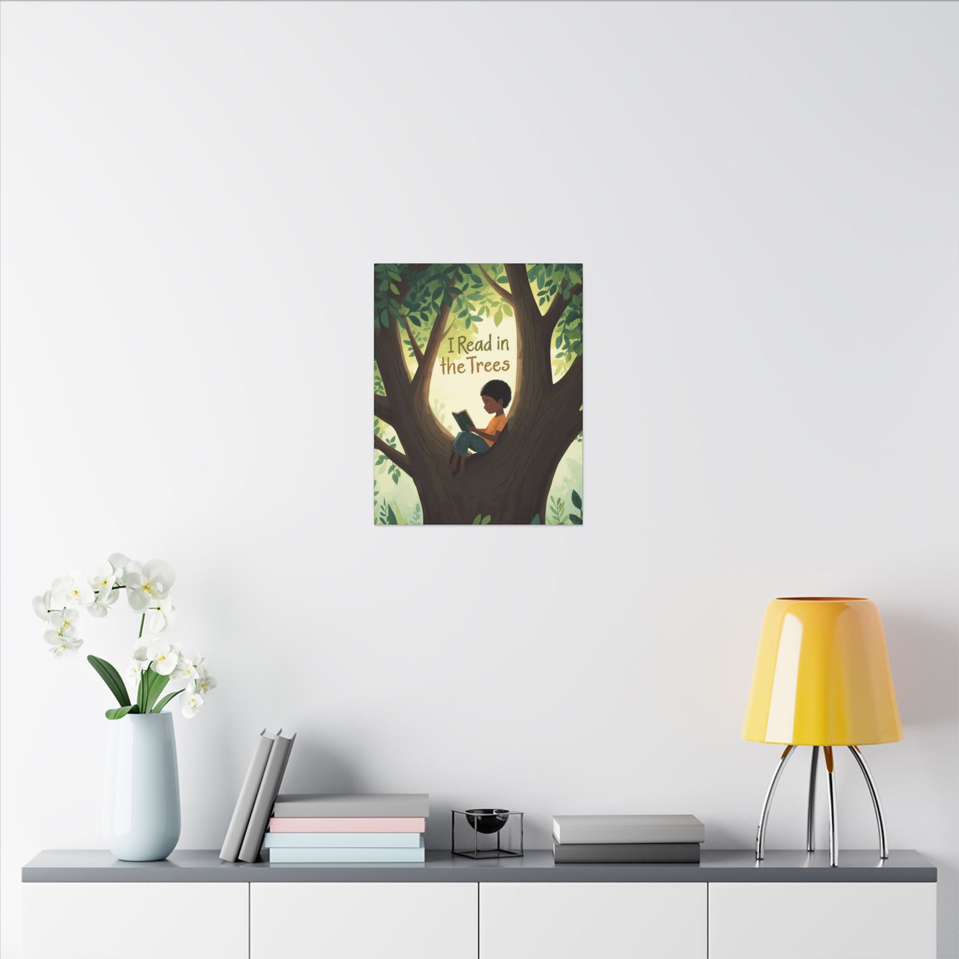I read in the Trees Canvas Art | Reading Decor for Book Lovers, Wall Art for Kids, Unique Gift for Readers, Educational Wall Decor, Literary Gift - You're My Kind of Weird
