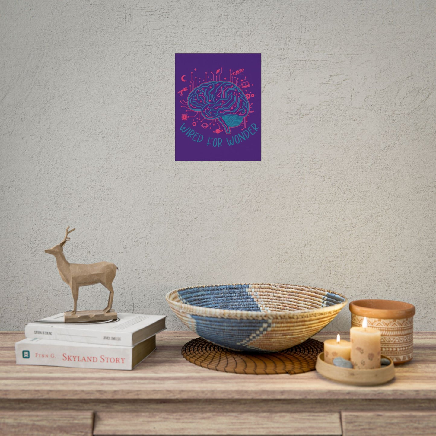 Rolled Poster — Wired for Wonder Art Print (Purple Edition) - You're My Kind of Weird