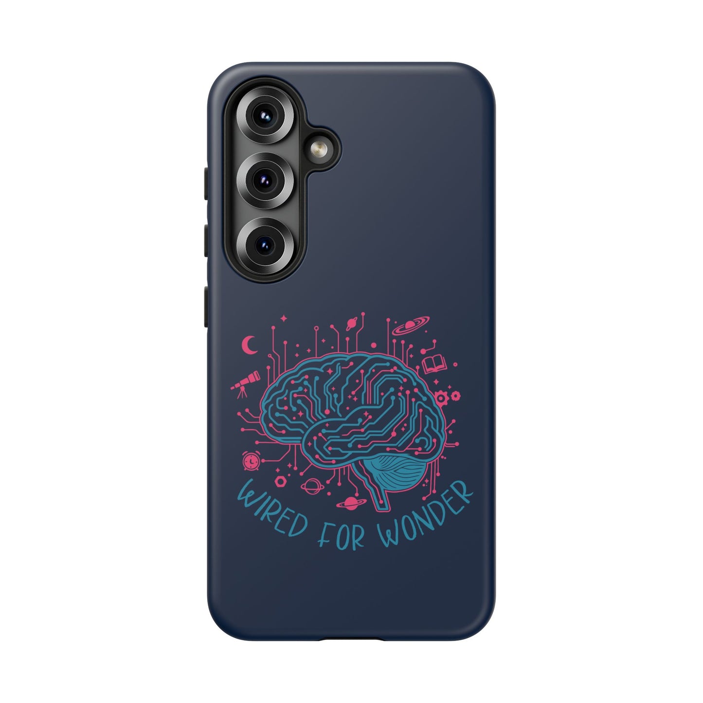 "Wired for Wonder" Brain Tech Design Samsung Galaxy Phone Case - You're My Kind of Weird