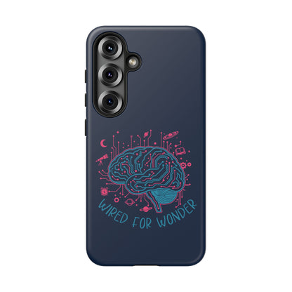 "Wired for Wonder" Brain Tech Design Samsung Galaxy Phone Case - You're My Kind of Weird