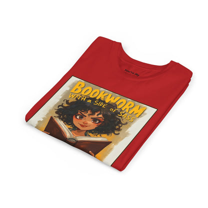 Kids Bookworm Sass Tee, Fun T-Shirt for Young Readers, Gift for Book Lovers, Back to School Apparel, Cute Kid's Graphic Tee