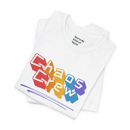 Chaos Crew Tee — Colorful Retro Graffiti Graphic T-Shirt - You're My Kind of Weird