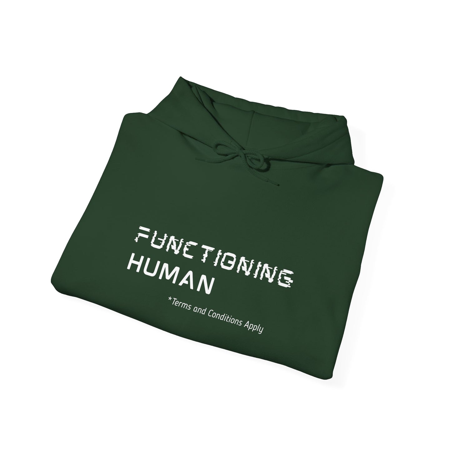 Functioning Human Hoodie – Funny Unisex Heavy Blend™ Sweatshirt, Cozy Cotton-Poly Blend, Casual Gift