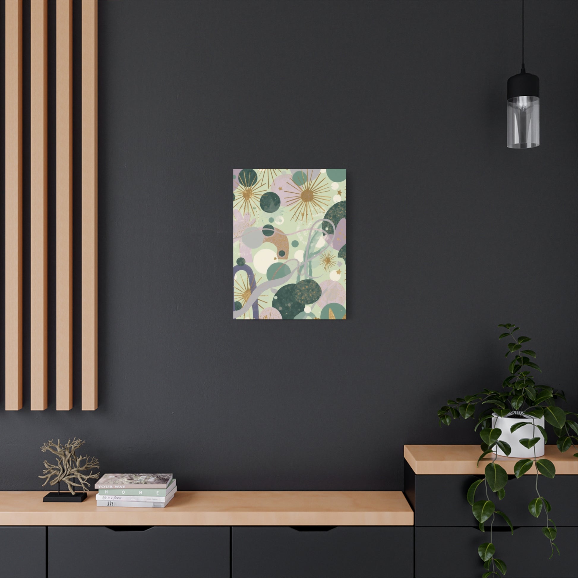 Dopamine Abstract Celestial Shapes Matte Canvas - You're My Kind of Weird