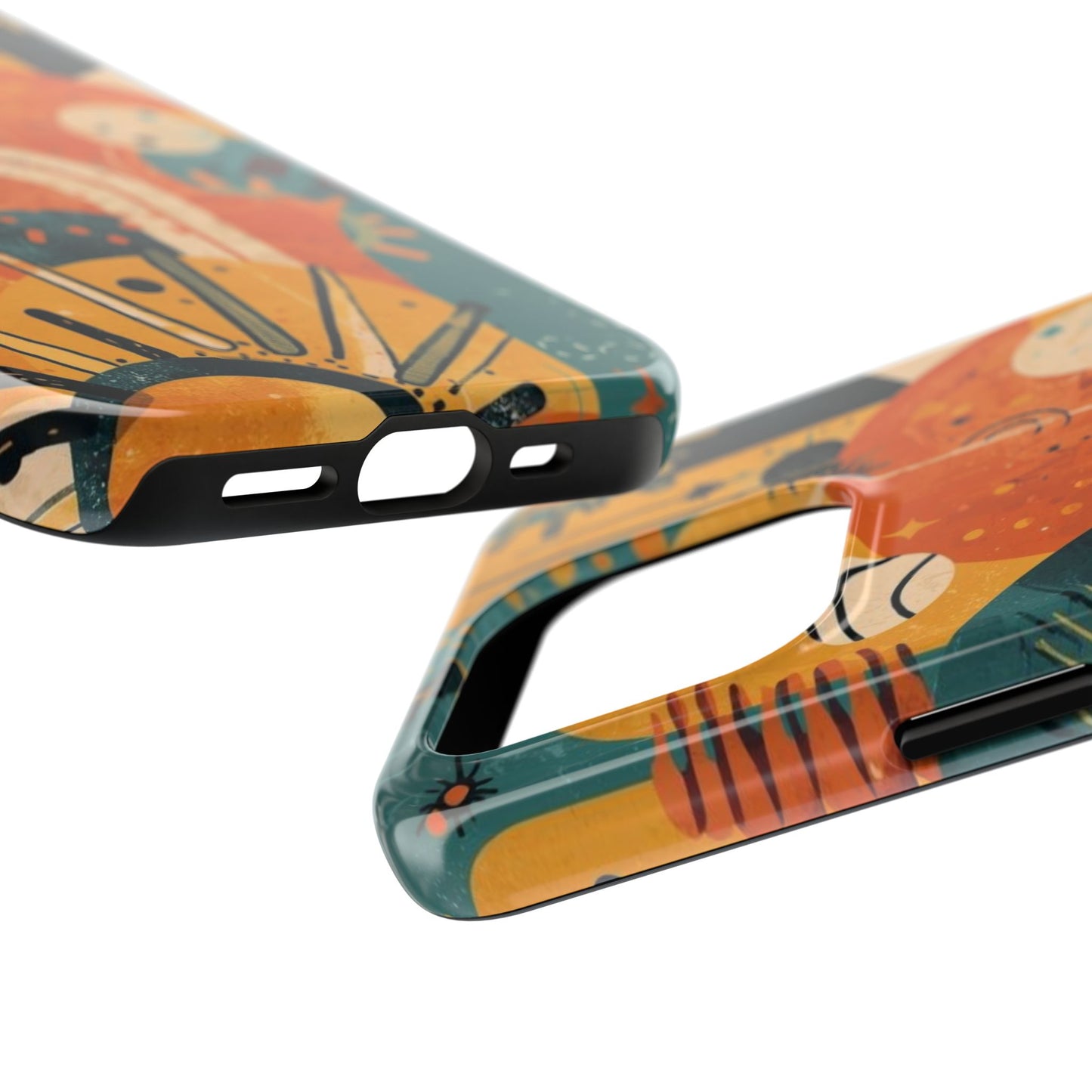 Dopamine Abstract Retro Sun and Moon iPhone Case | Tough Phone Cases - You're My Kind of Weird