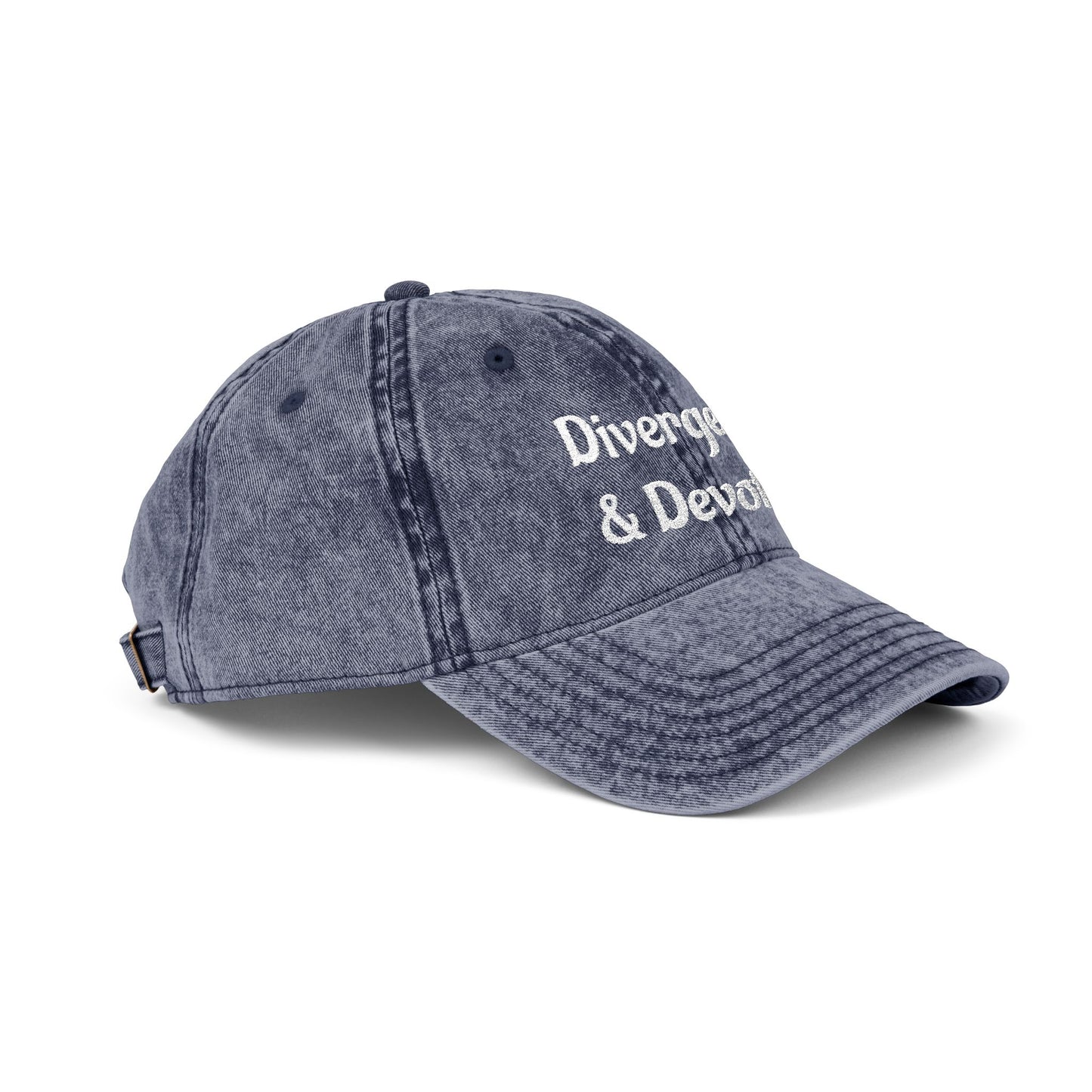 Divergent & Devoted Cap | Vintage Embroidered Hat - You're My Kind of Weird